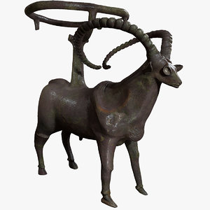 antelope statue 3D model