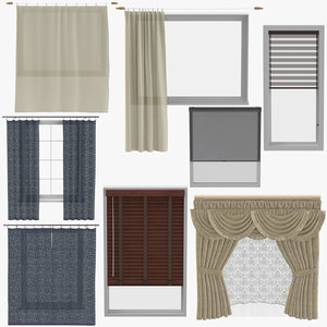 3D blinds curtains