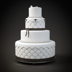 3D wedding cake model