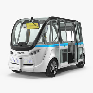 3D driverless minibus electric generic