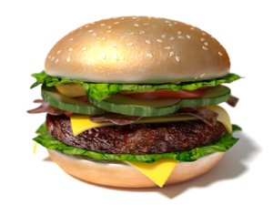 3D hamburger