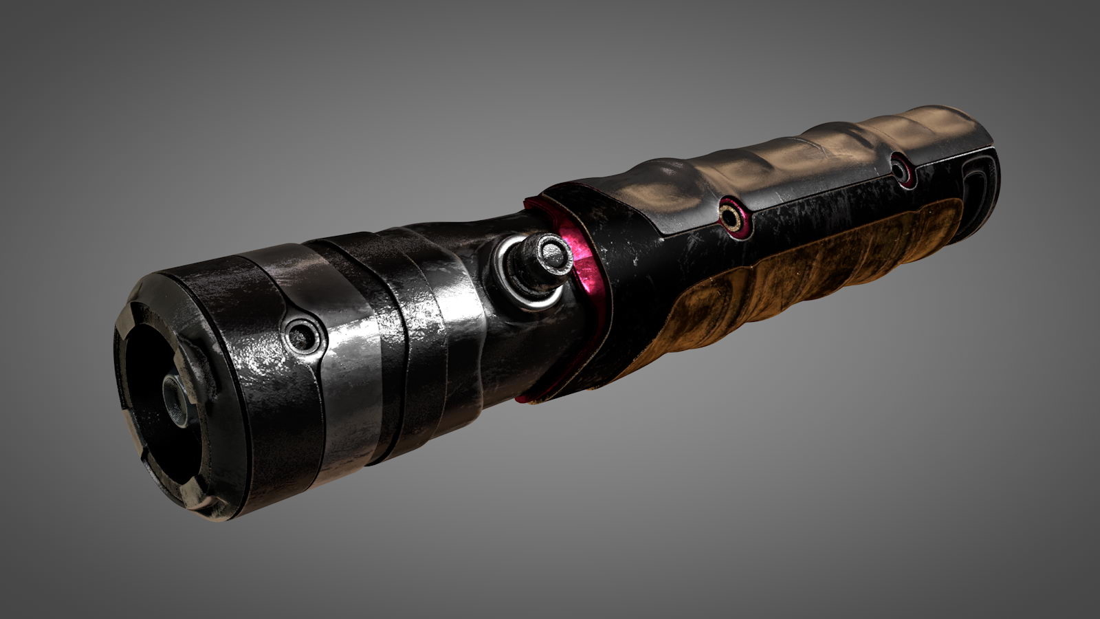 磨损的金属光剑3d模型