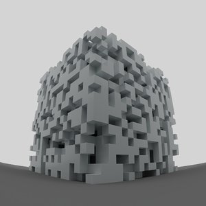 3D cube abstract model