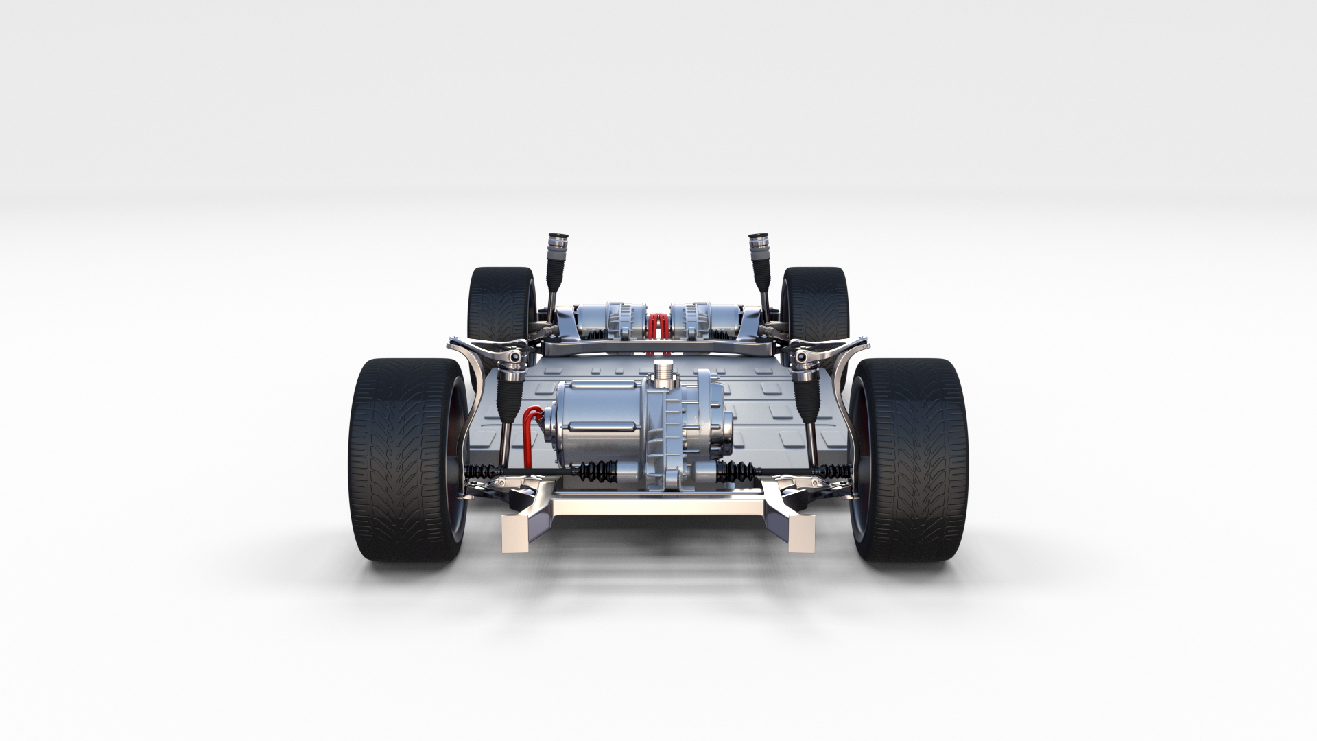特斯拉roadster型号sx 3底盘包3d模型