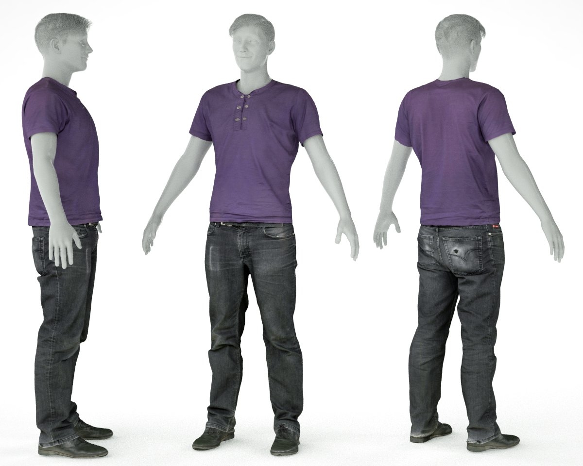 3D male clothing outfit model - TurboSquid 1329803