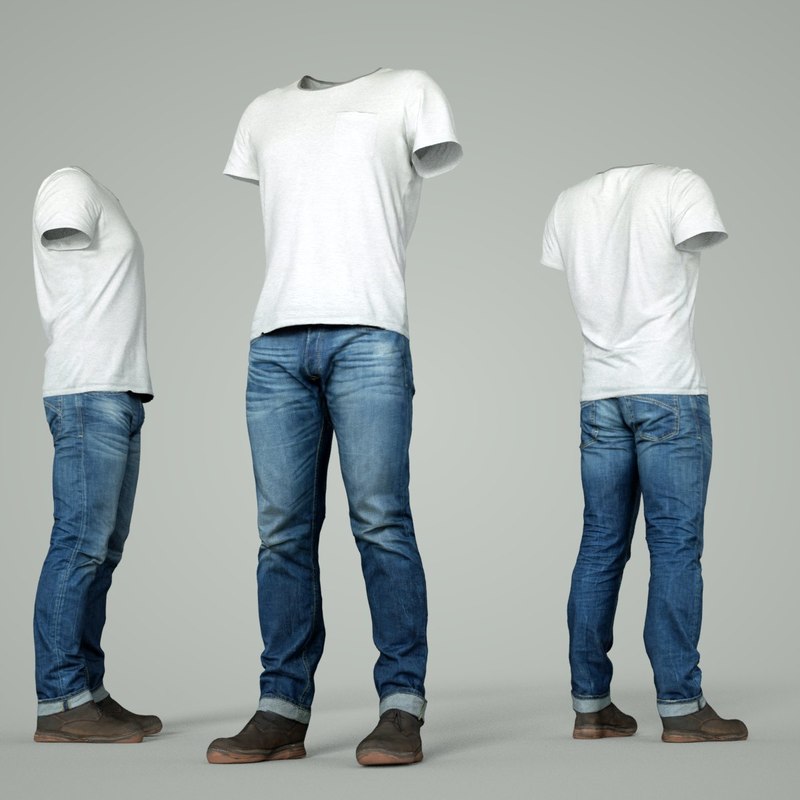 3D male clothing outfit - TurboSquid 1329842