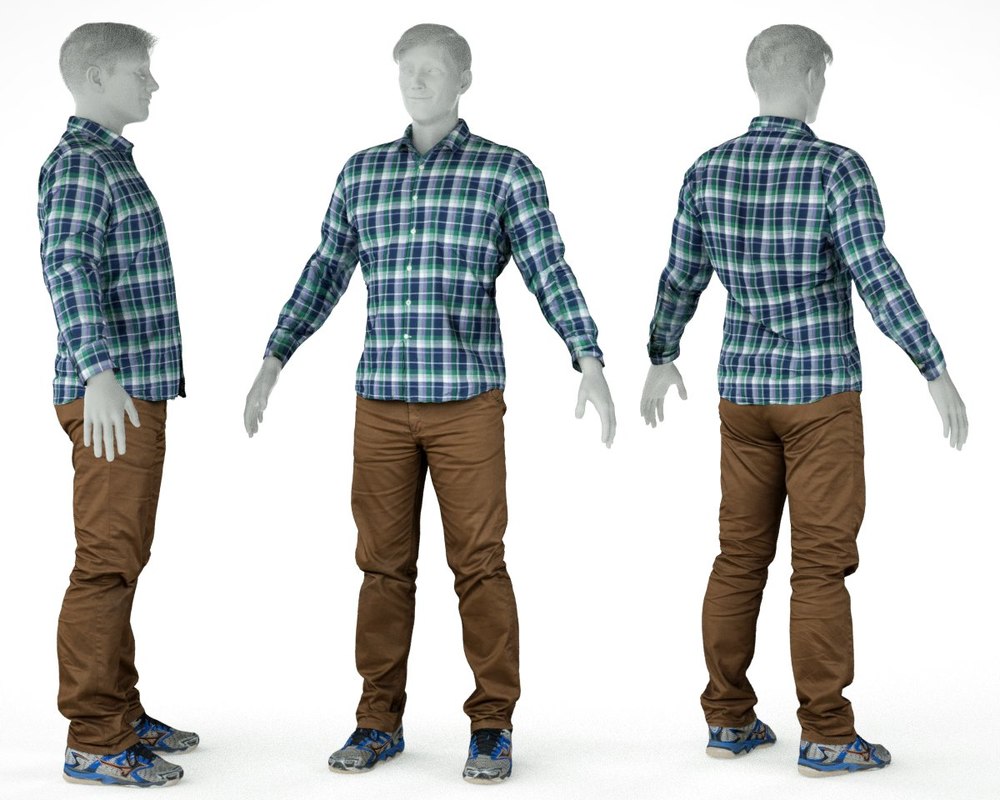 Male clothing outfit 3D - TurboSquid 1329867