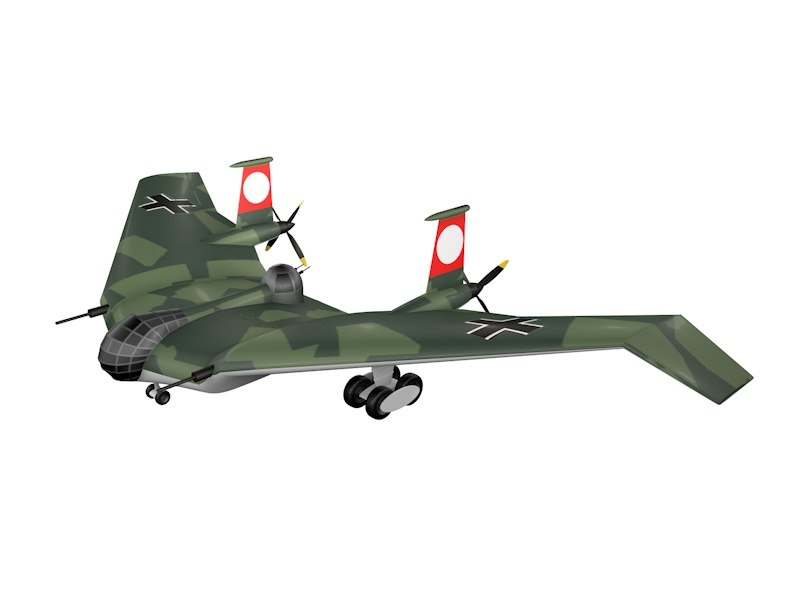 3d Horten Bv 38 Turbosquid