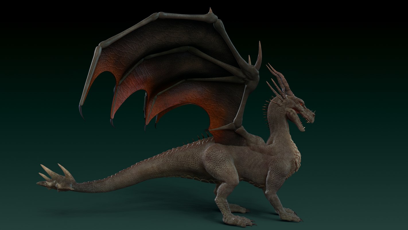 Red dragon 3D model - TurboSquid 1329970