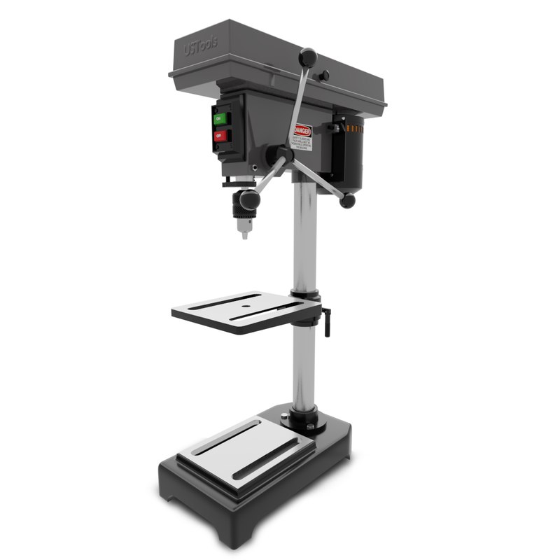 Drill press model TurboSquid 1330155