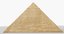 egyptian temples pyramid 3D model