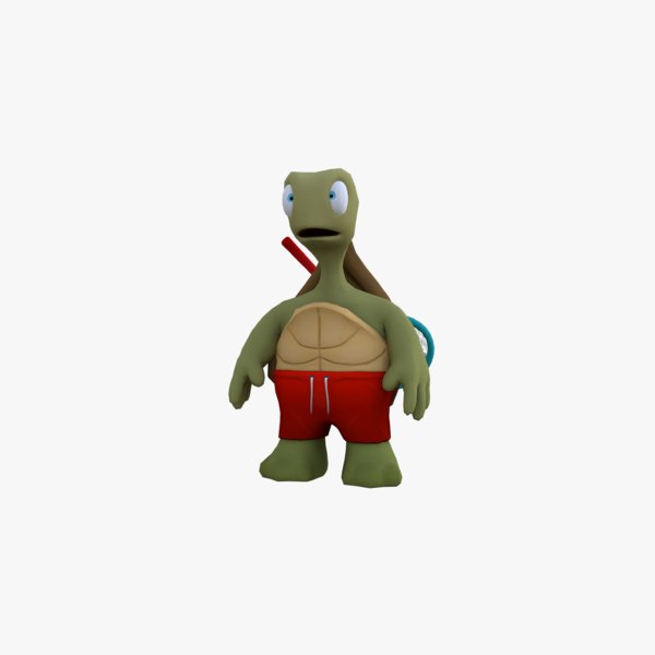 3d turtle cartoon toon