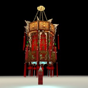 中国灯笼3d模型