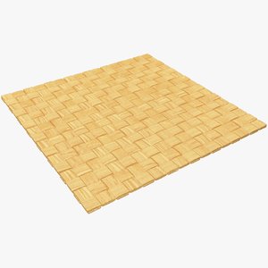 wicker mat 3D