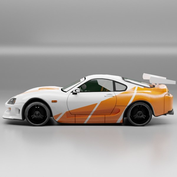 Toyota supra twin turbo 3D model - TurboSquid 1330553