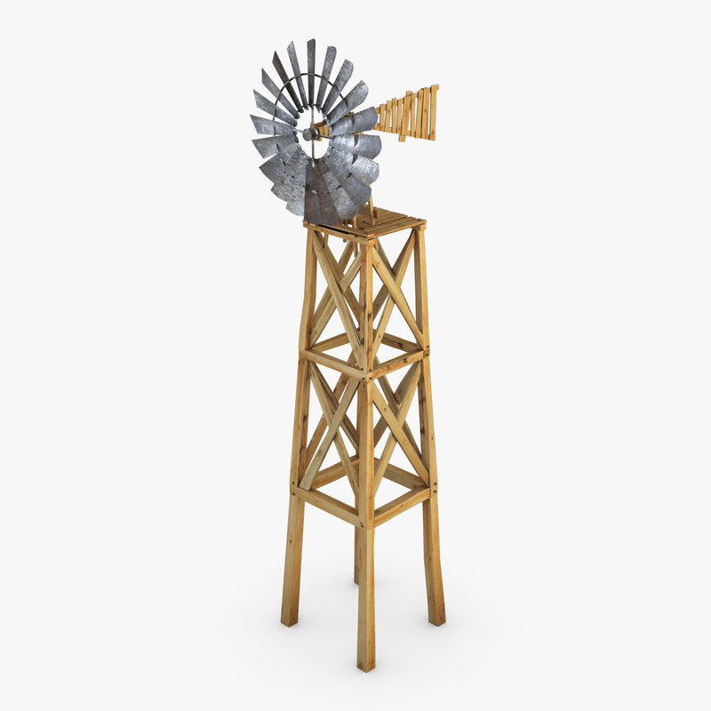 Old farm windmill 3D model TurboSquid 1330712