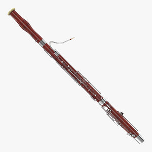 bassoon musical instrument 3D
