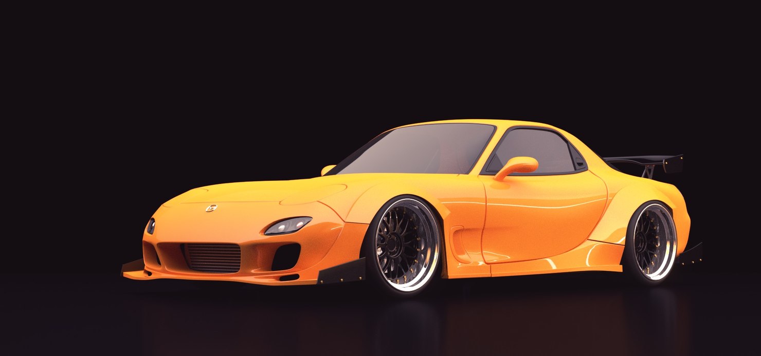 Custom Modified Rx-7 3d Model - Turbosquid 1330757