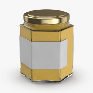 natural-pigment-in-glass-jars---yellow 3D