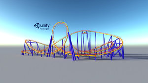 roller coaster vr unity model