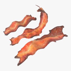 bacon cook - fried 3D