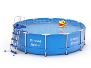 3D frame pool swimming