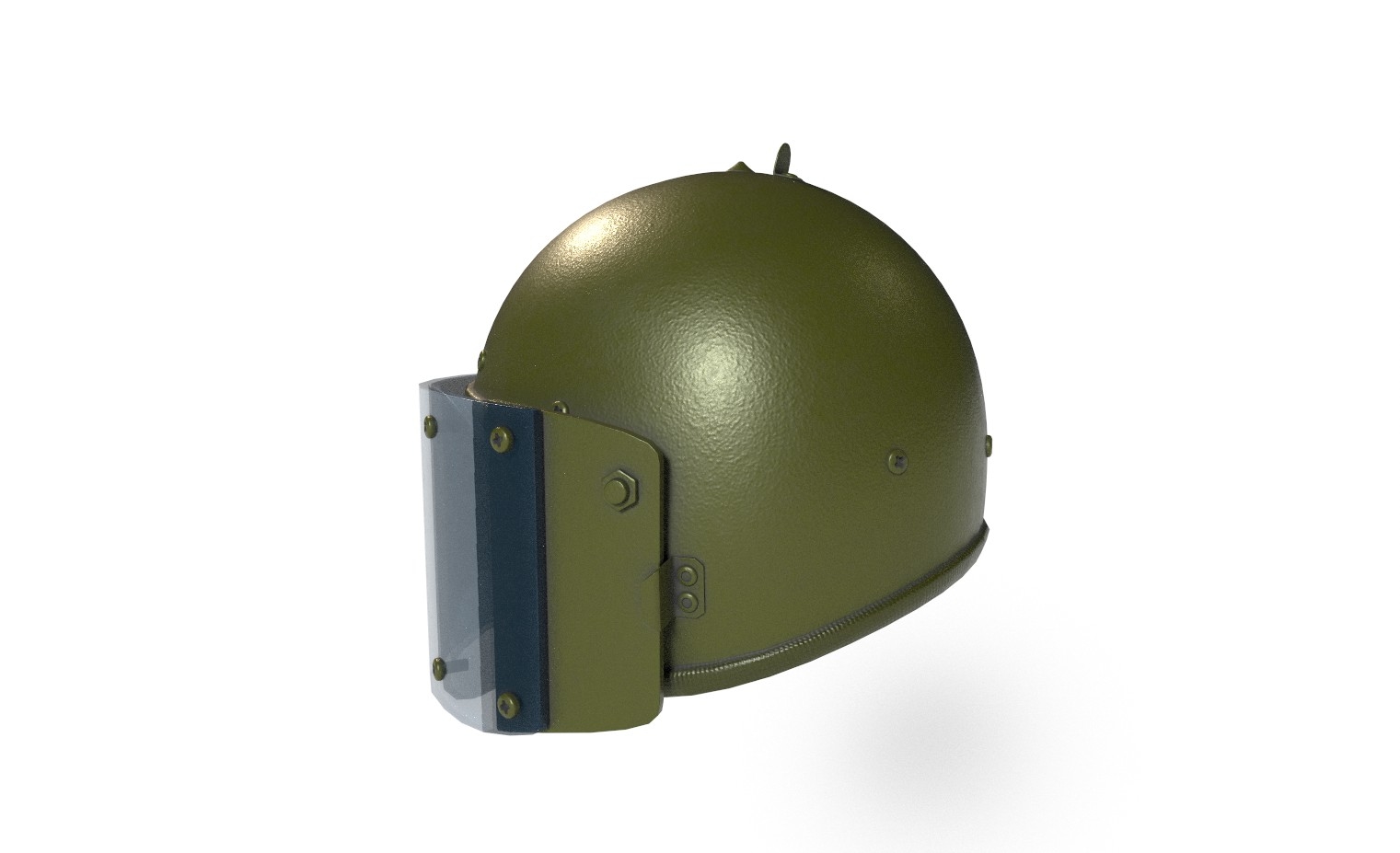 3D модель Шлем российский ЗШ 1-2М с козырьком - TurboSquid 1330963