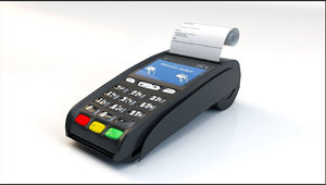 3D model credit card terminal