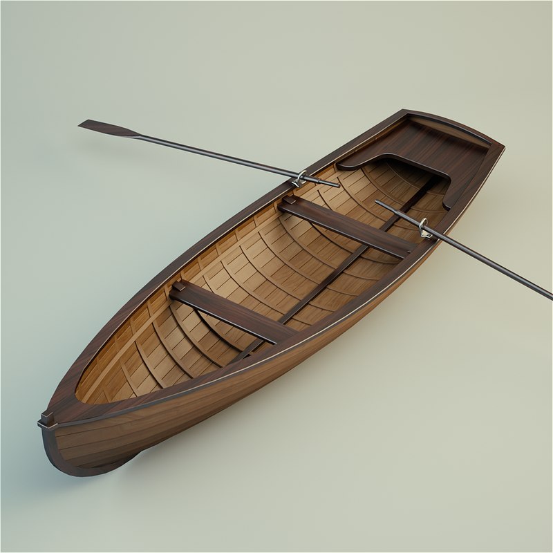 Row boat model - TurboSquid 1331061