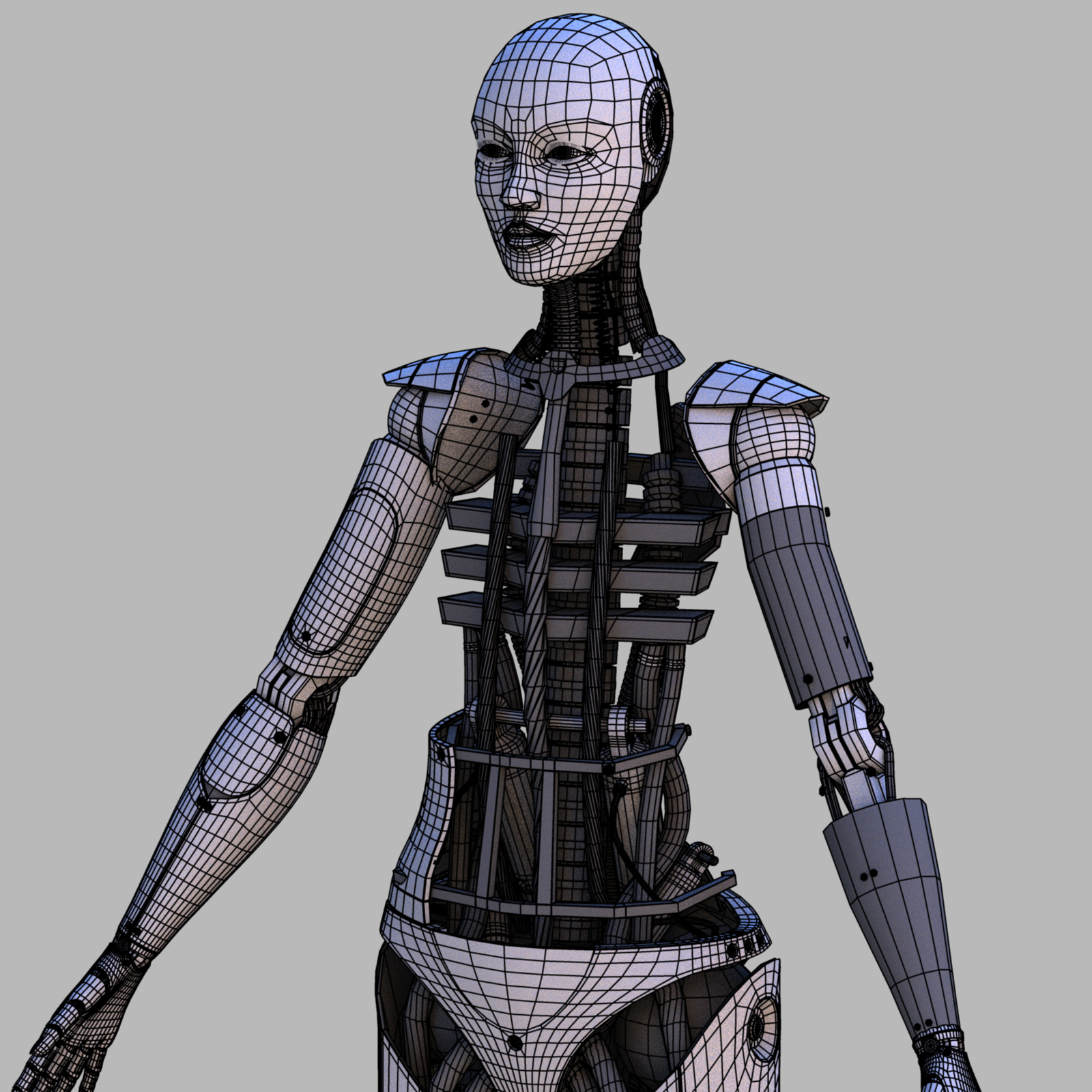 3D female robot model - TurboSquid 1331220