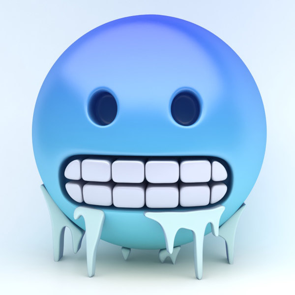 3D emoji freezing - TurboSquid 1331245.