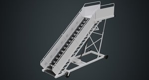 airplane stairs 1a 3D model