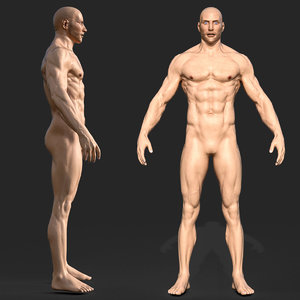 realistic rigged male ready 3D model