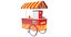 food truck cart burger 3D model