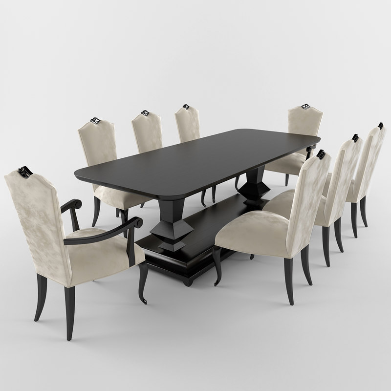 3d Christopher Guy Valentina Model, Christopher Guy Dining Room Chairs