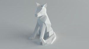 sculpture wolf 3D model