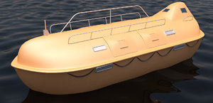 lifeboat ship 3D model