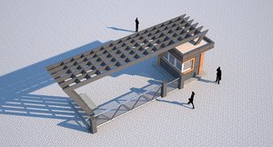 entry building 3D model