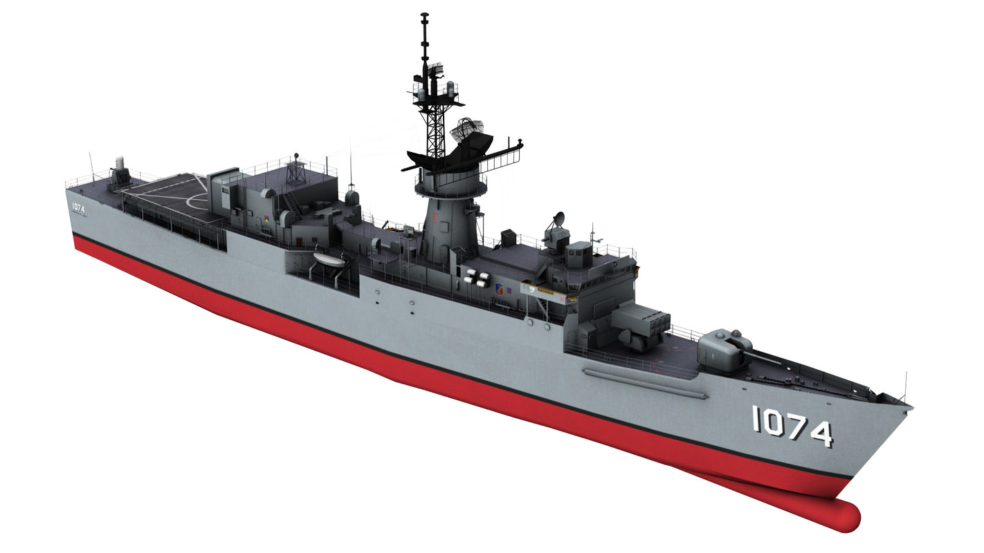3D frigate navy cold model - TurboSquid 1331947