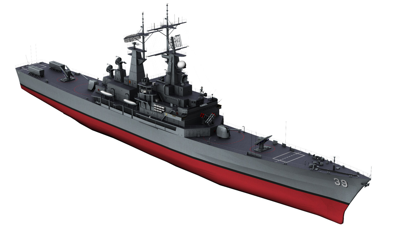3D uss texas cgn-39 cruiser model - TurboSquid 1331960