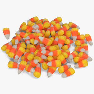 candy corn 3 3D model