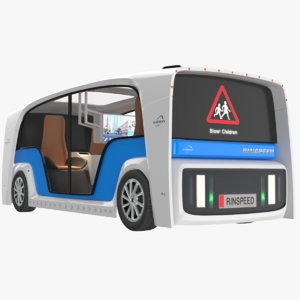 rinspeed electric bus 3D model