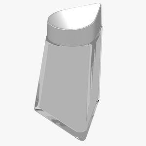 3D aluminium drop cap glass