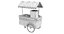 dog cart cream truck 3D
