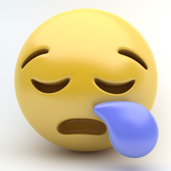 3d emoji sleepy model