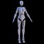 3D female robot