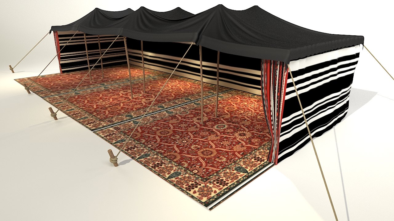 Qatar tent model TurboSquid 1332415