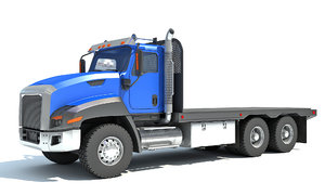 flatbed truck 3D model