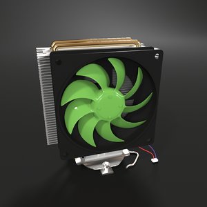 cooling radiator computer 3D