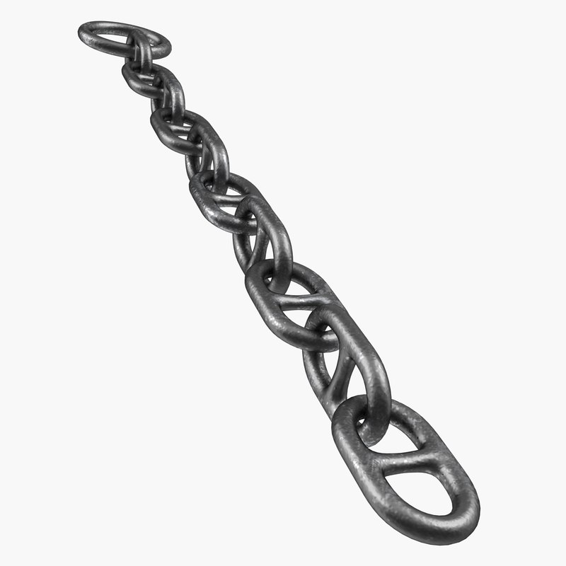 Rusty ship anchor chain 3D model TurboSquid 1332822